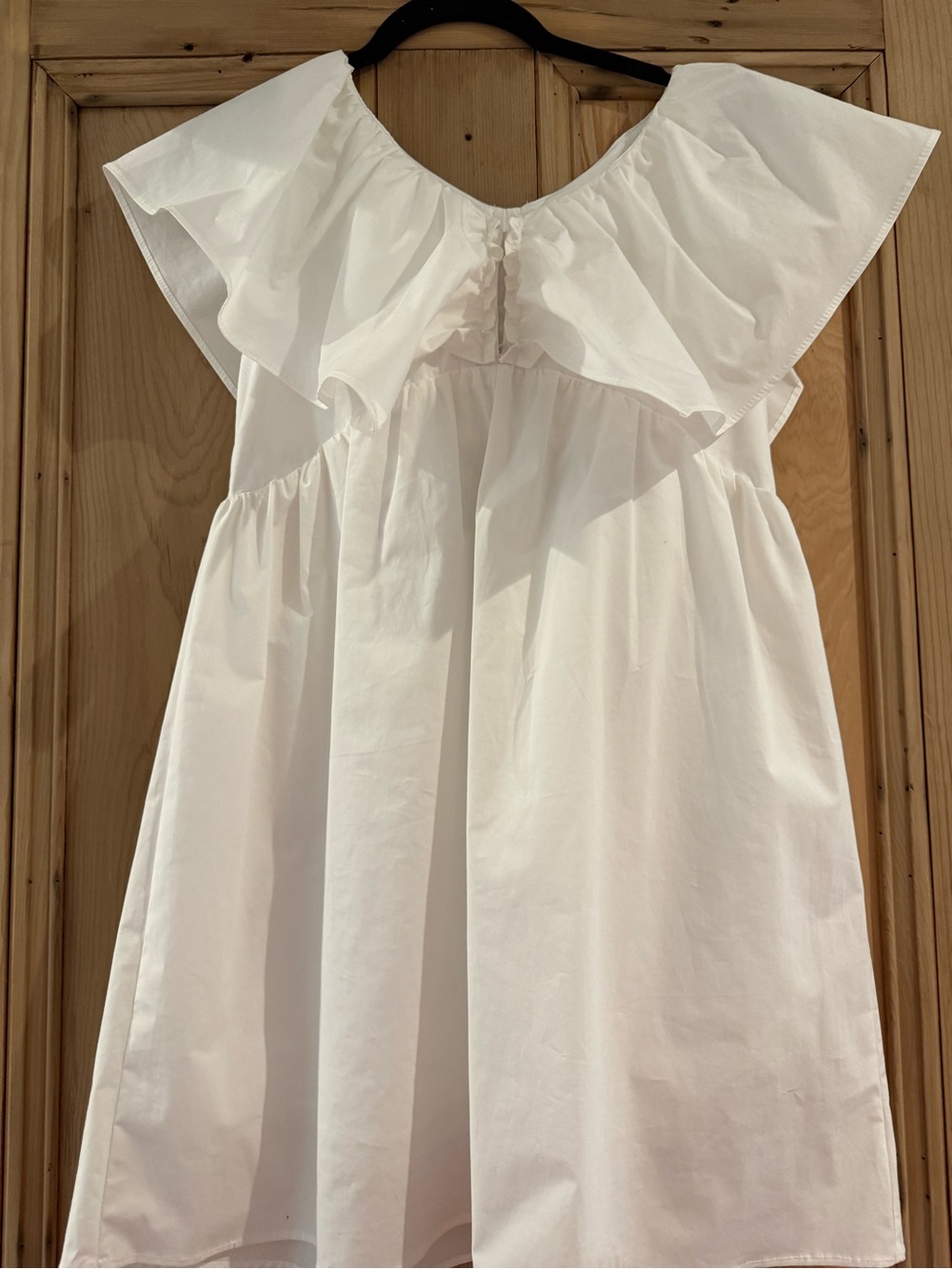 White Ruffled Dress - Picture 3 of 4